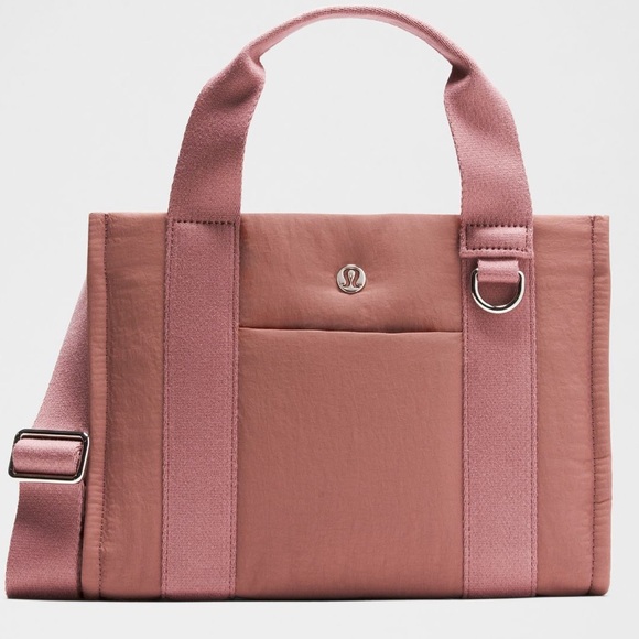 lululemon athletica Handbags - Lululemon Boxy Mini Tote Bag 4.5L Color Spiced Chai NWT
